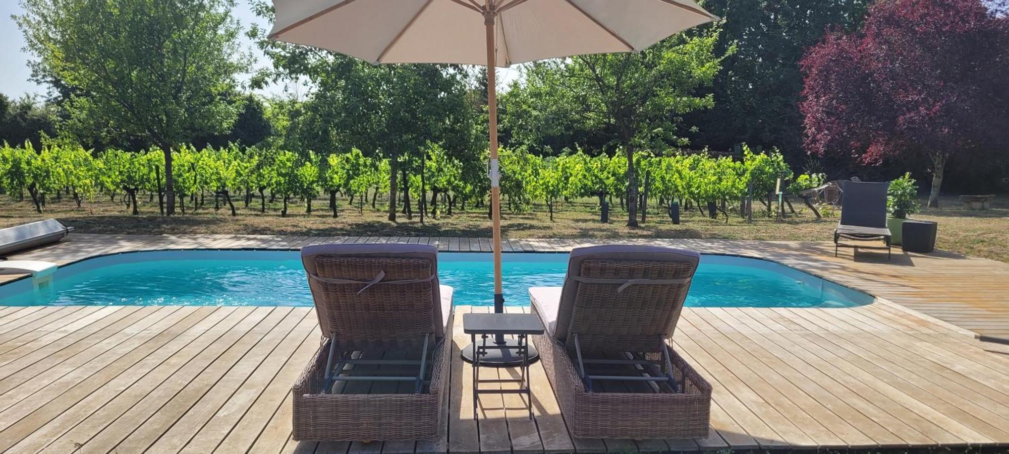 Bed and Breakfast La Vigneraie De Laura Sainte-Colombe  Exterior foto